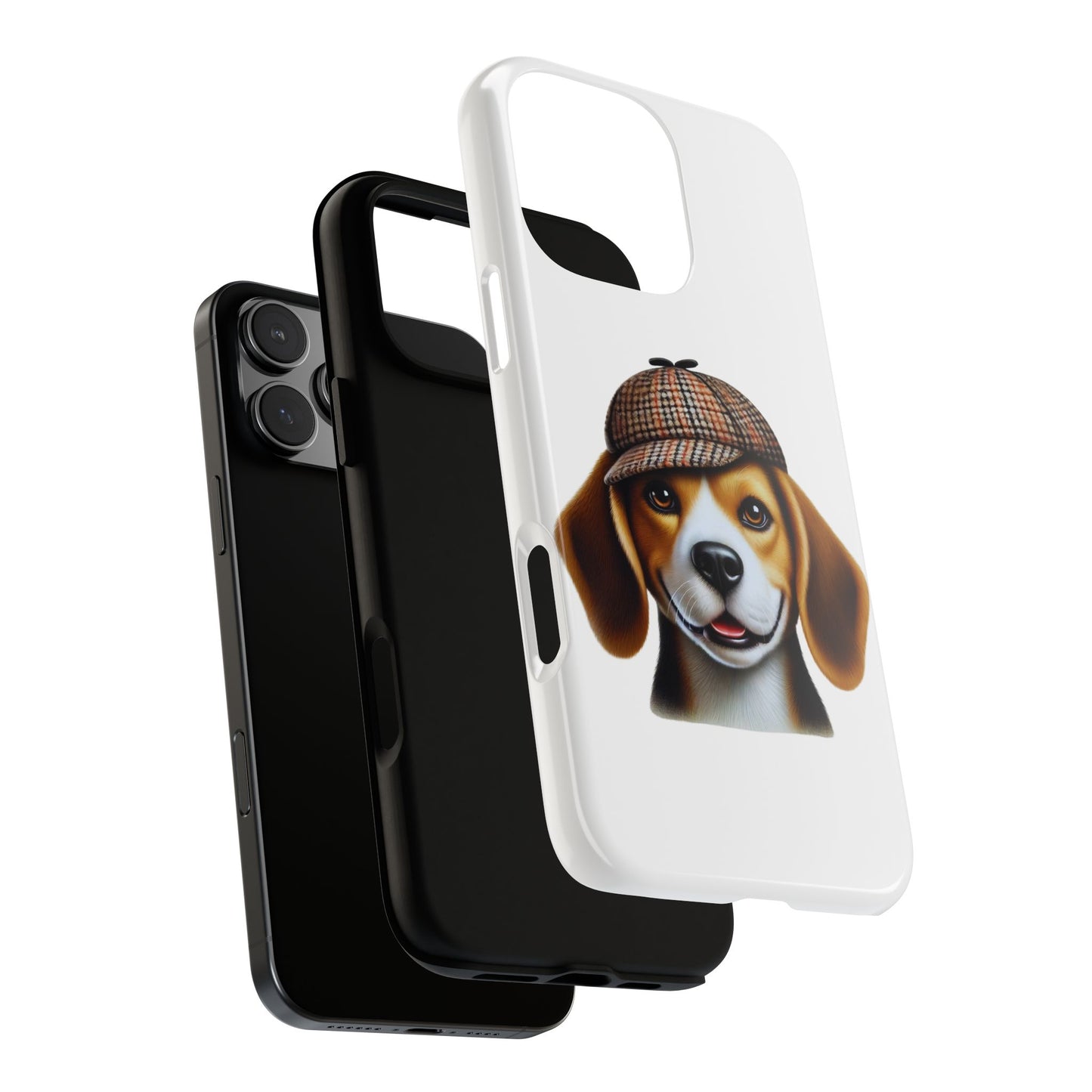 Beagle Wearing a Deerstalker Hat - Tough Phone Case