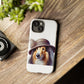 Collie Wearing a Cloche Hat - Tough Phone Case