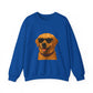 Golden Retriever Wearing Sunglasses - Adult Crewneck Sweatshirt