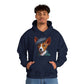 Cute Basenji Pup Wearing A Tweed Flat Cap - Adult Hoodie - Too Cute Pets