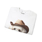 Cute Maltese Wearing A Cowgirl Hat- Adult Crewneck Sweatshirt - Too Cute Pets