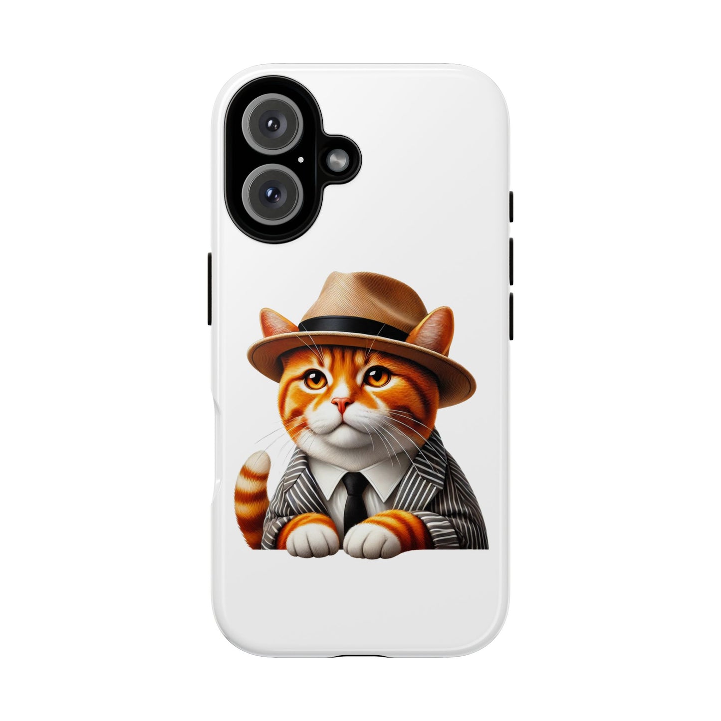 Tabby Cat Wearing a Fedora - Tough Phone Case