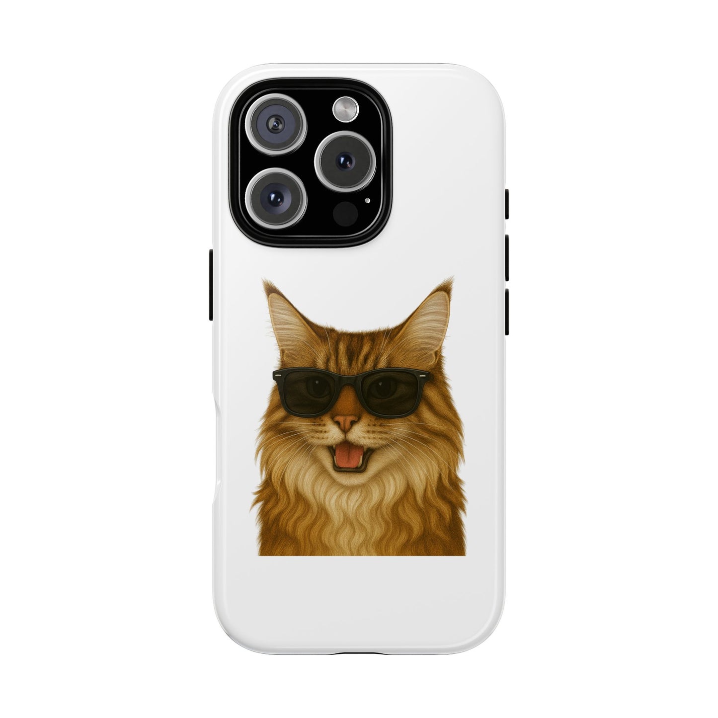 Maine Coon Wearing Sunglasses - Tough Phone Case