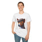 Basenji Wearing Tweed Flat Cap - Adult T-Shirt - Too Cute Pets