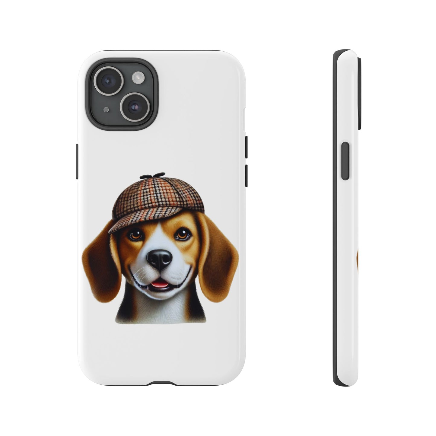Beagle Wearing a Deerstalker Hat - Tough Phone Case
