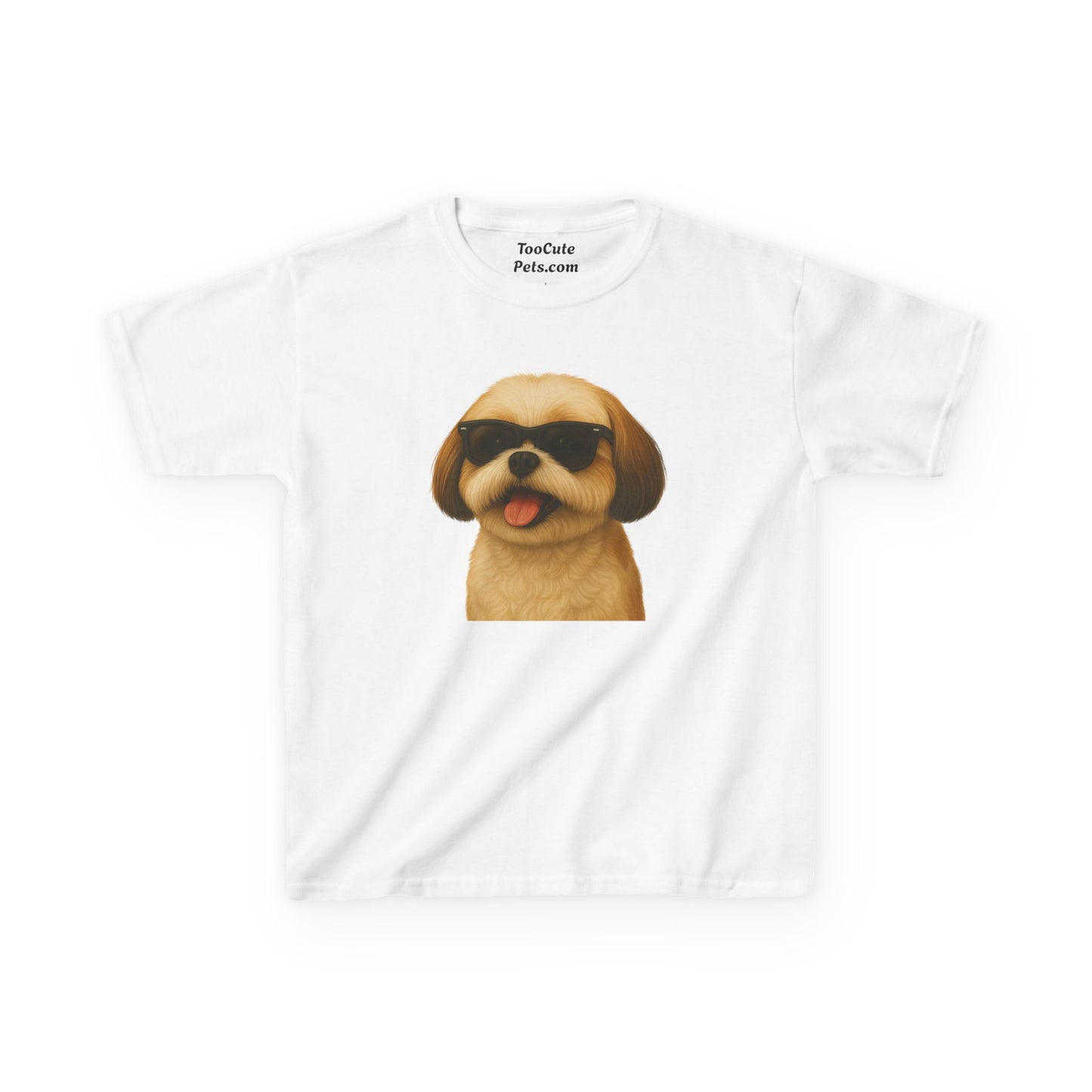 Shih Tzu Wearing Sunglasses - Kids Tee