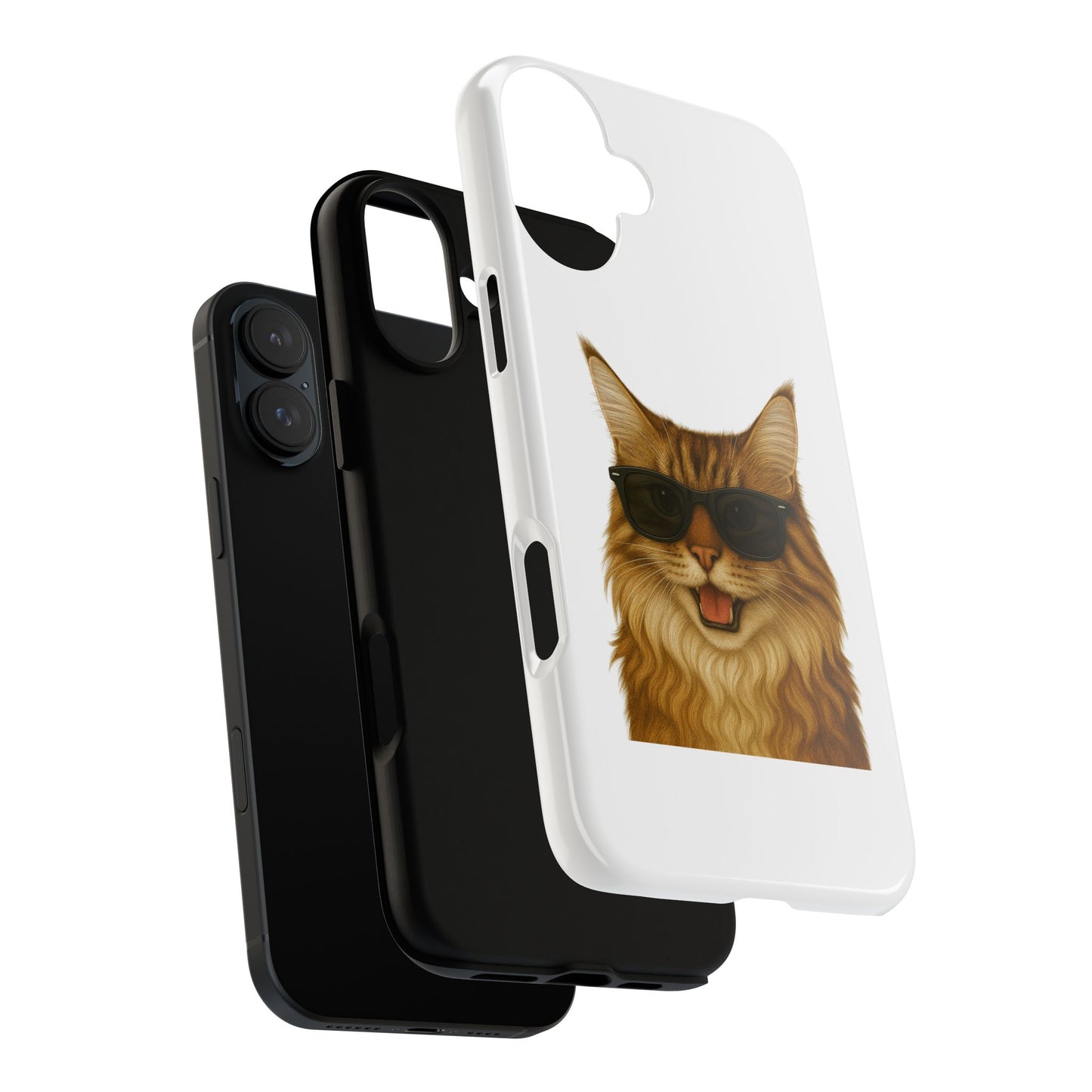 Maine Coon Wearing Sunglasses - Tough Phone Case