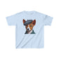 Basenji Pup With Tweed Flat Cap Youth T-Shirt - Too Cute Pets