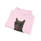 Gray Cat Wearing Sunglasses - Adult Hoodie
