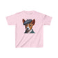 Basenji Pup With Tweed Flat Cap Youth T-Shirt - Too Cute Pets