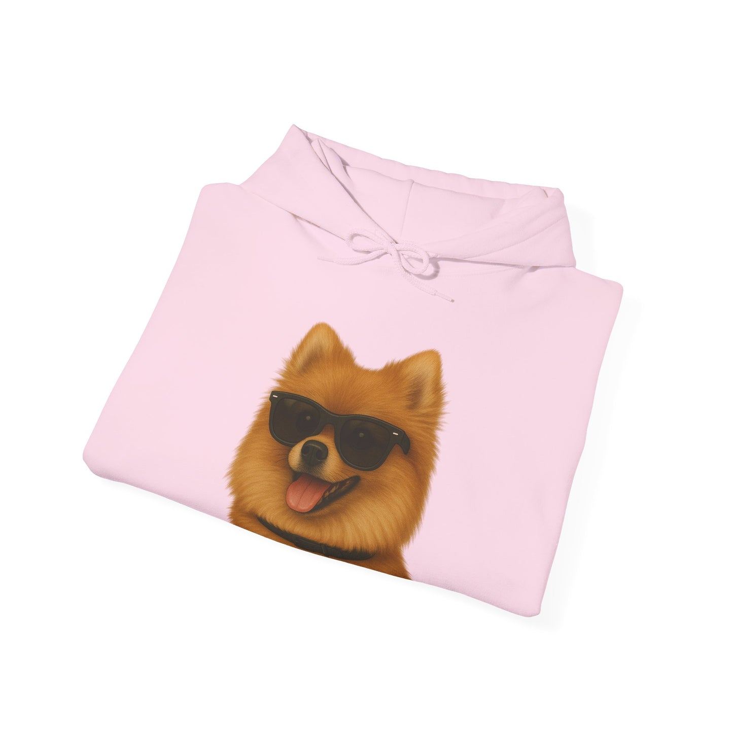 Pomeranian Wearing Sunglasses - Adult Hoodie