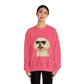 Maltese Wearing Sunglasses - Adult Crewneck Sweatshirt