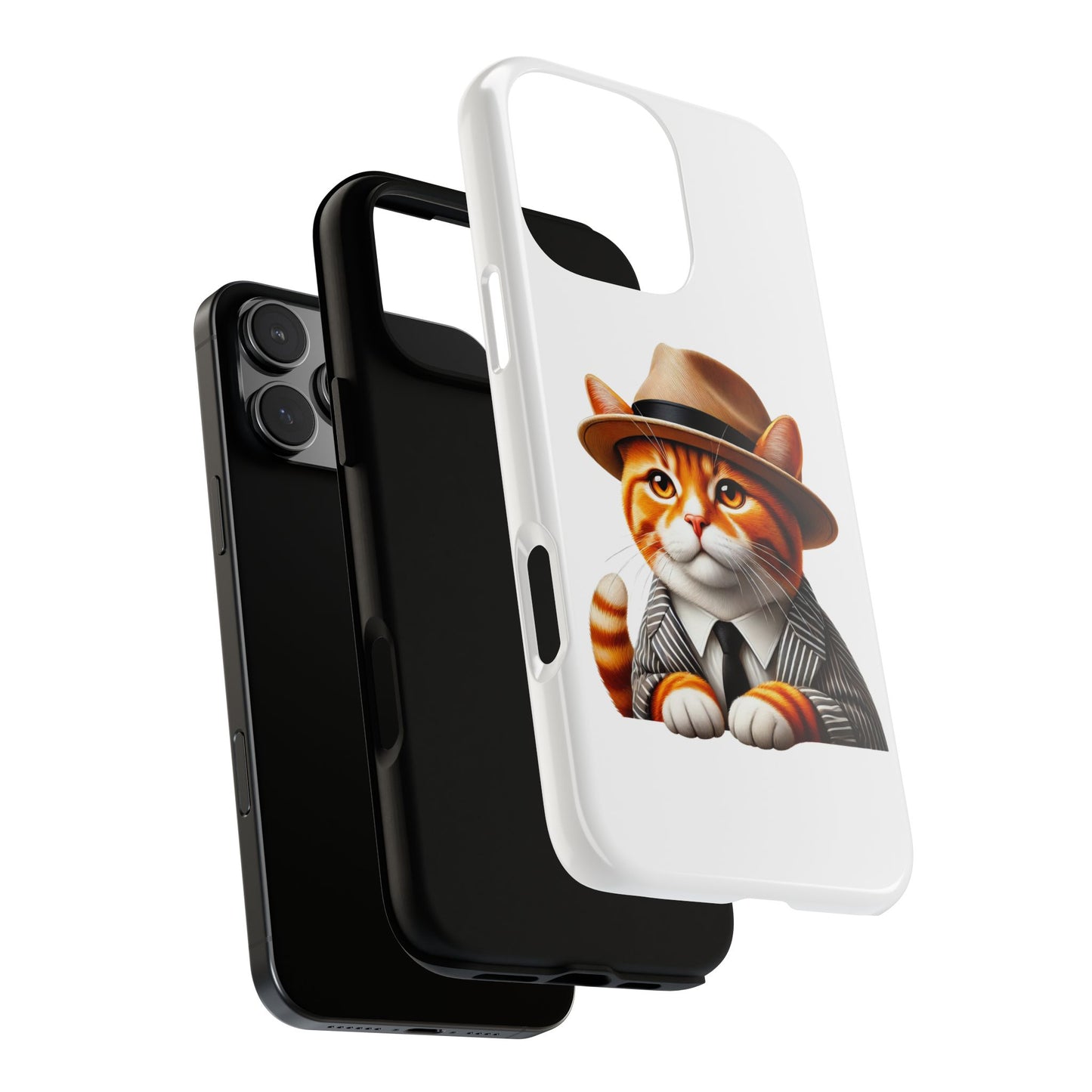 Tabby Cat Wearing a Fedora - Tough Phone Case
