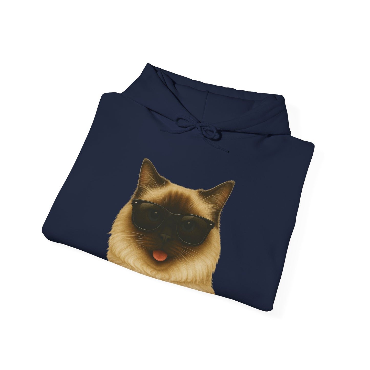 Ragdoll Cat Wearing Sunglasses - Adult Hoodie