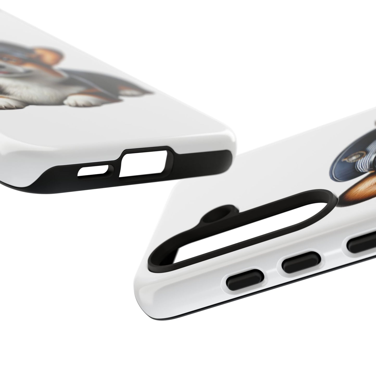 Corgi Wearing a Conductor's Hat - Tough Phone Case