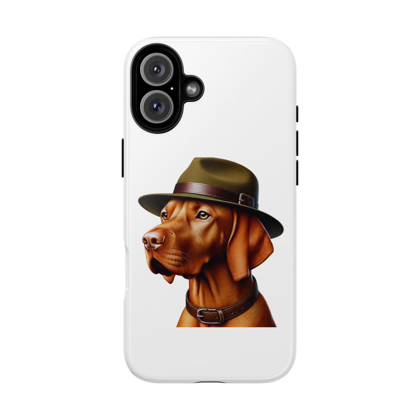 Vizsla Wearing a Campaign Hat - Tough Phone Case