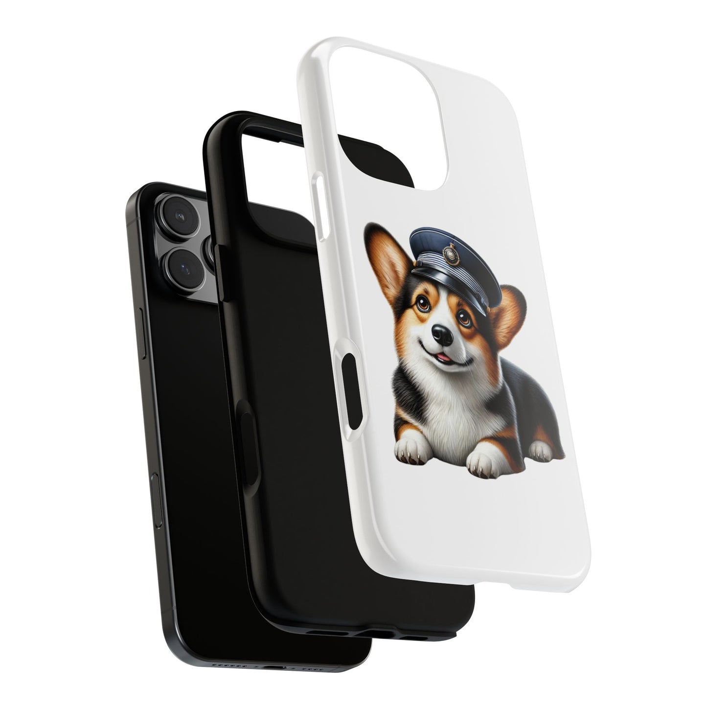 Corgi Wearing a Conductor's Hat - Tough Phone Case