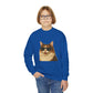 Domestic Longhaired Calico Cat Wearing Sunglasses - Youth Sweatshirt