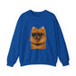 Pomeranian Wearing Sunglasses - Adult Crewneck Sweatshirt