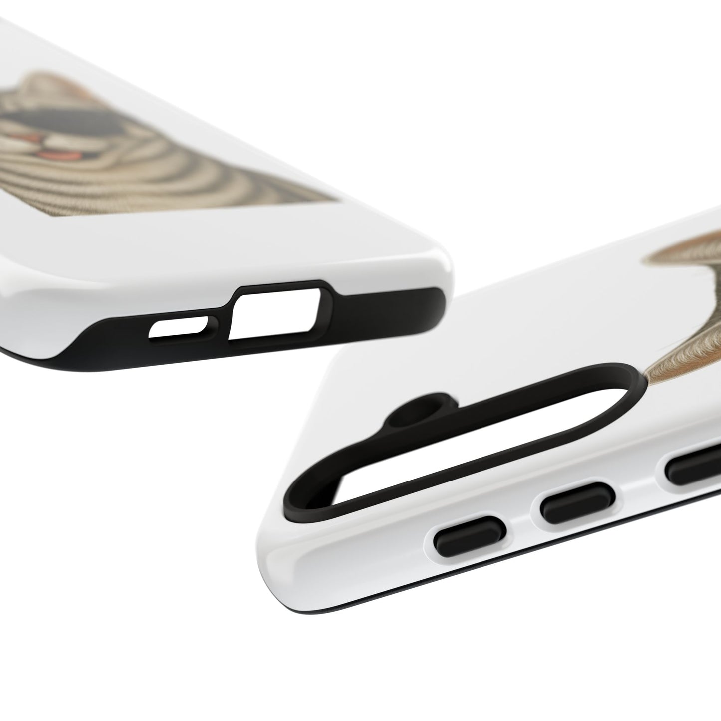American Shorthair Silver Tabby Wearing Sunglasses - Tough Phone Case