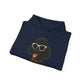 Black Poodle Wearing Sunglasses - Adult Hoodie