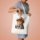 Tabby Cat Wearing a Fedora - Cotton Tote Bag