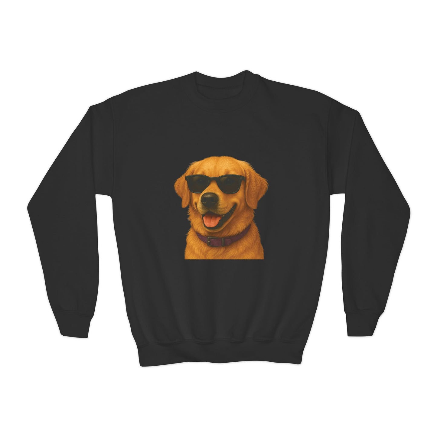 Golden Retriever Wearing Sunglasses - Youth Sweatshirt