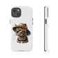 Bengal Cat Wearing a Safari Hat - Tough Phone Case
