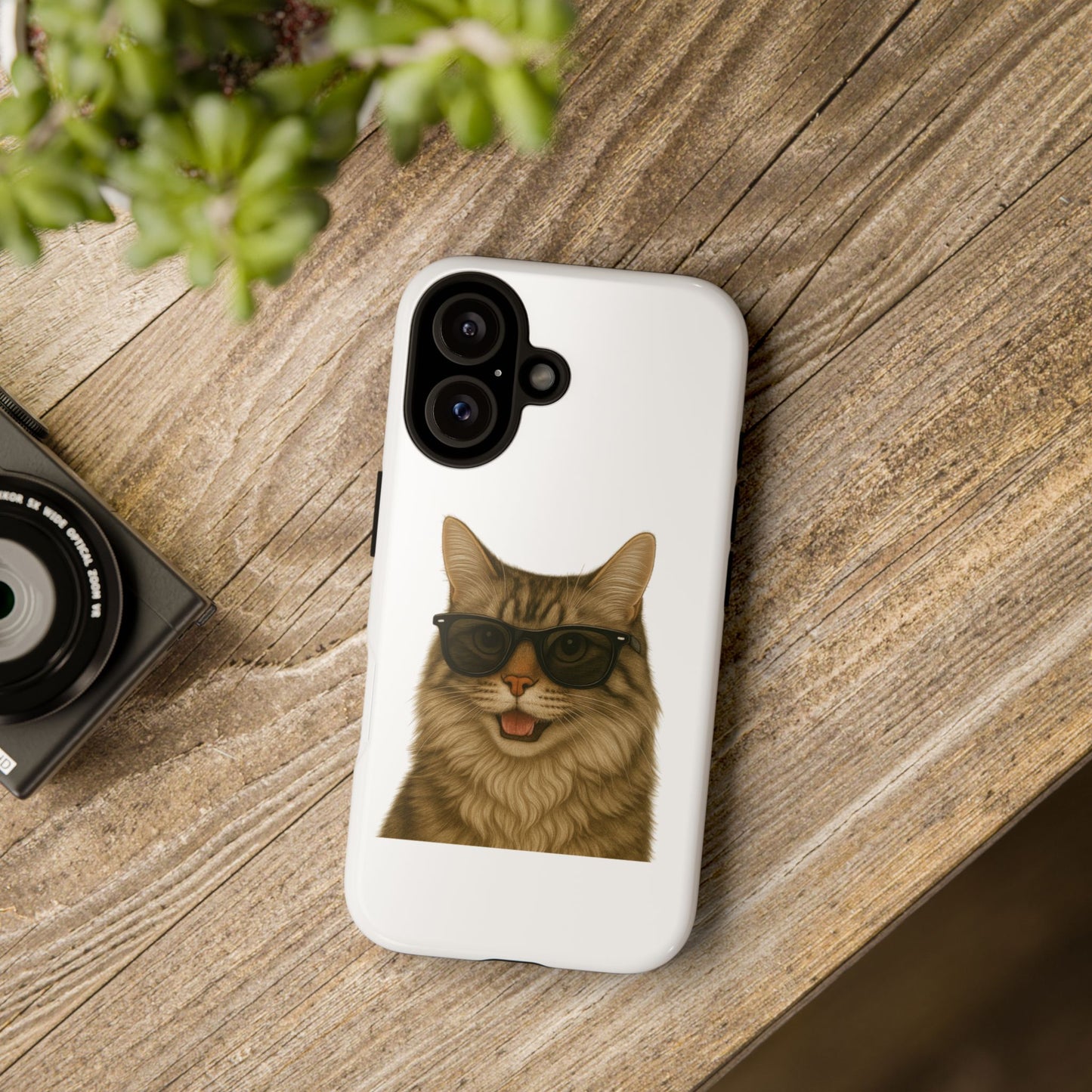 Siberian Cat Wearing Sunglasses - Tough Phone Case
