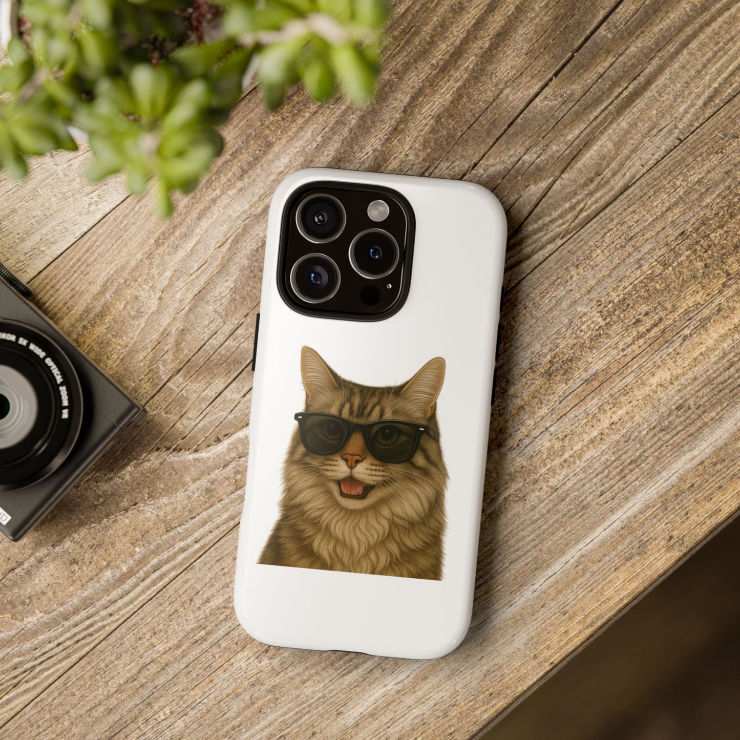 Siberian Cat Wearing Sunglasses - Tough Phone Case