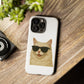 Cream Longhair Cat Wearing Sunglasses - Tough Phone Case