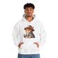 Tabby Cat in Fedora & Suit – Adult Unisex Hoodie