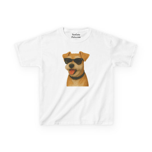 Mini Schnauzer Wearing Sunglasses - Kids Tee
