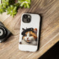 Calico Cat Wearing a Beret - Tough Phone Case