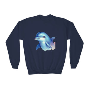 BayStar The Dolphin Youth Crewneck Sweatshirt - Comfy and Cute Style for Kids