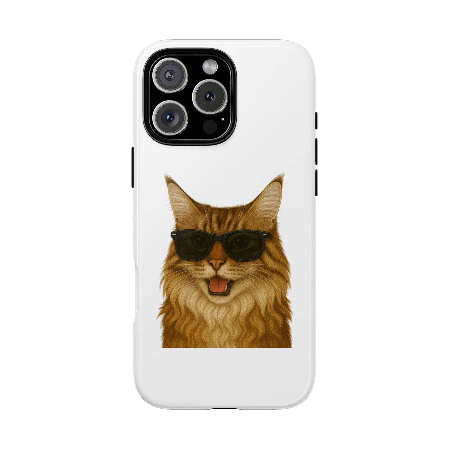 Maine Coon Wearing Sunglasses - Tough Phone Case