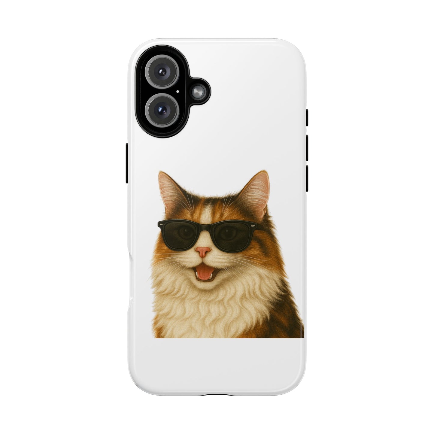 Calico Cat Wearing Sunglasses - Tough Phone Case