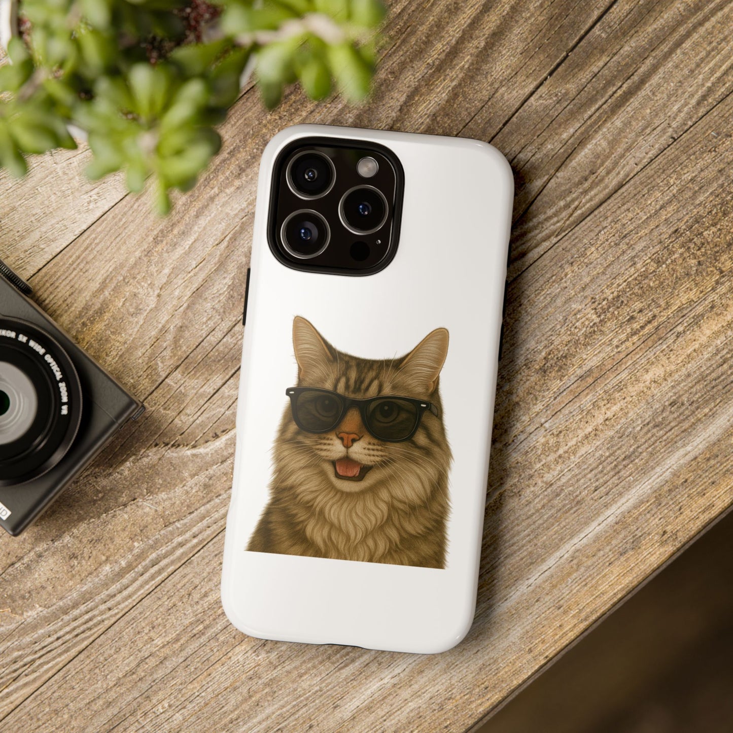 Siberian Cat Wearing Sunglasses - Tough Phone Case