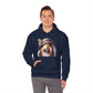 Collie Wearing Cloche Hat - Adult Hoodie - Too Cute Pets