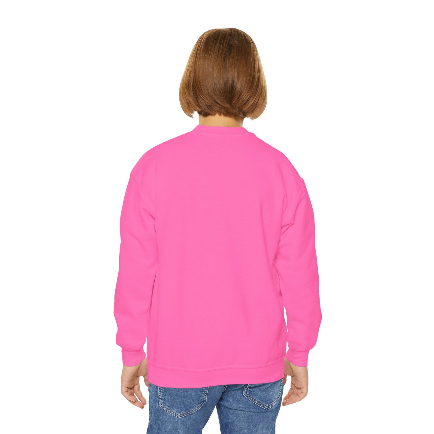 Siberian Cat Wearing Sunglasses - Youth Crewneck Sweatshirt