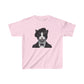 Tuxedo Cat Wearing A Tuxedo an Beret Youth T-Shirt  - Too Cute Pets