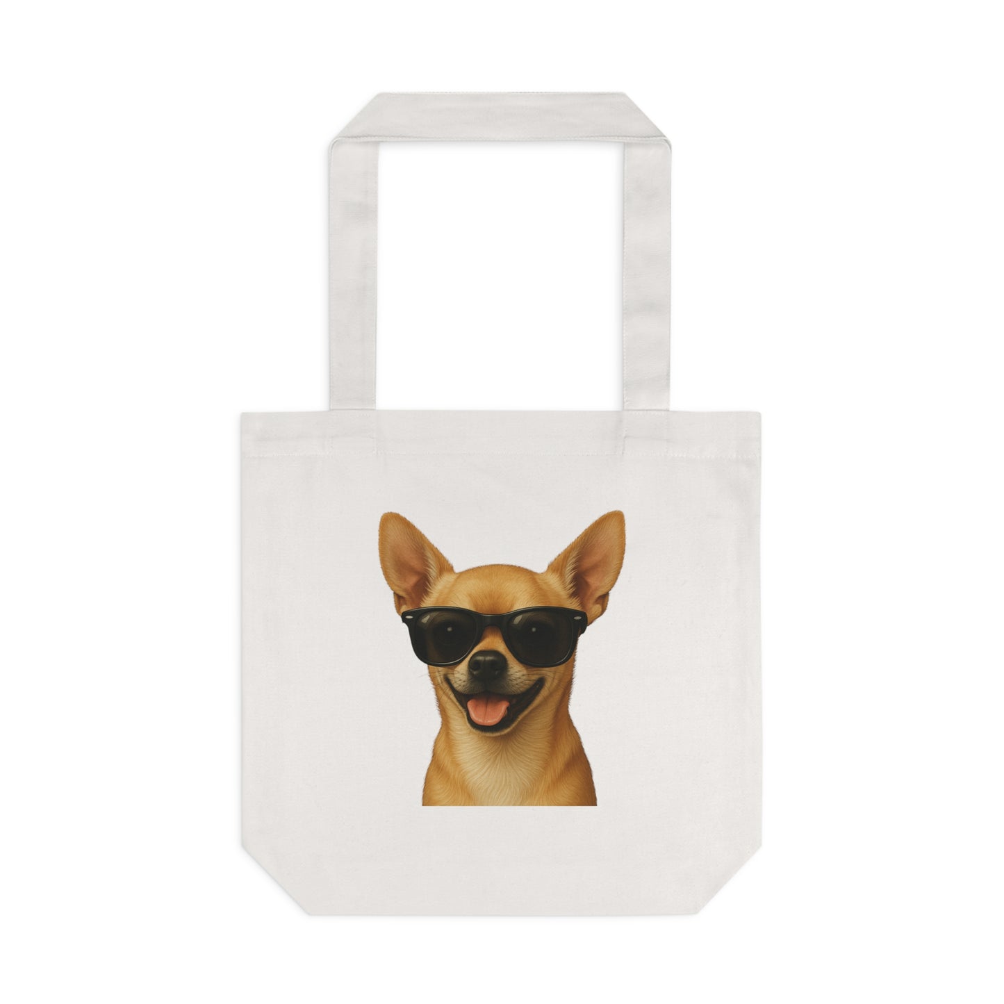 Chihuahua Wearing Sunglasses Cotton Tote Bag