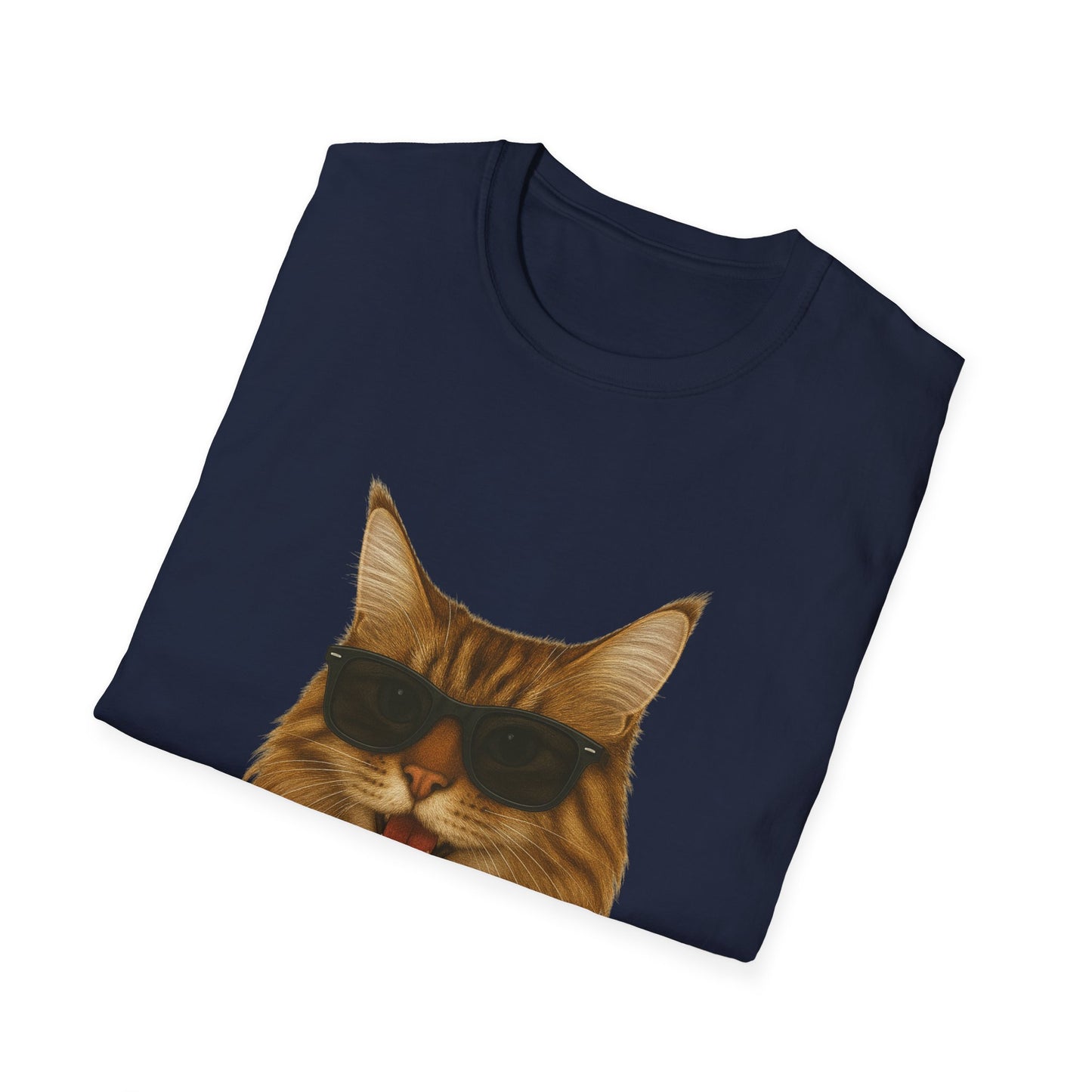 Maine Coon Wearing Sunglasses - Adult T-Shirt