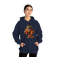 Dashing Vizsla Wearing Campaign Hat - Adult Hoodie - Too Cute Pets