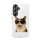 Calico Shorthair Cat Wearing Sunglasses - Tough Phone Case