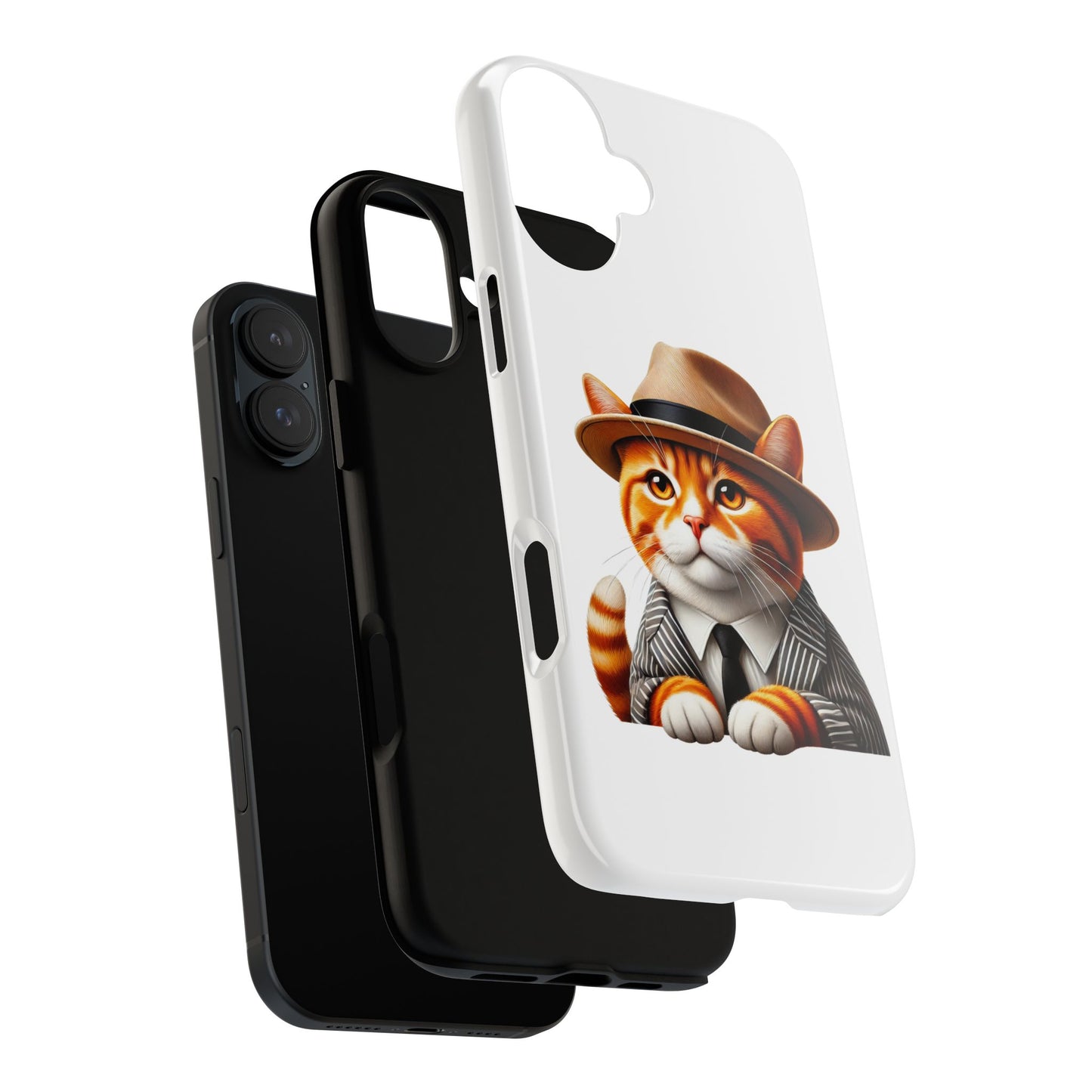 Tabby Cat Wearing a Fedora - Tough Phone Case