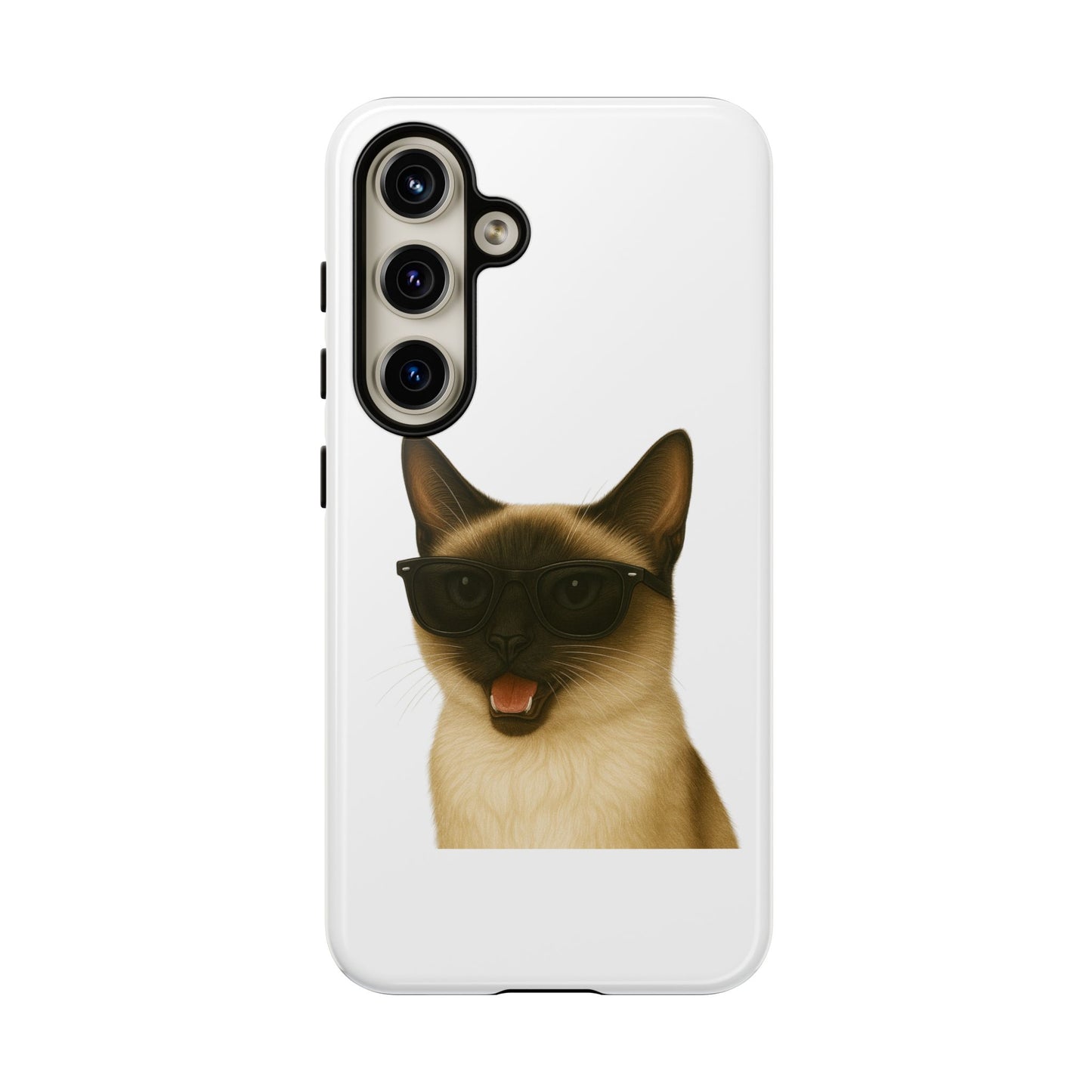 Siamese Cat Wearing Sunglasses - Tough Phone Case