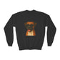 Boxer Dog Wearing Sunglasses - Youth Crewneck Sweatshirt