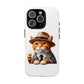 Tabby Cat Wearing a Fedora - Tough Phone Case