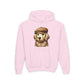 Golden Retreiver Wearing Newsboy Hat - Hooded Youth Sweatshirt - Too Cute Pets